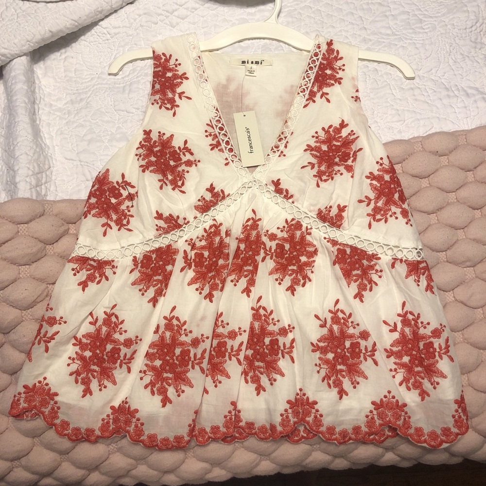 Embroidered top